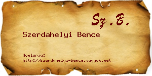 Szerdahelyi Bence névjegykártya