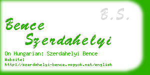 bence szerdahelyi business card